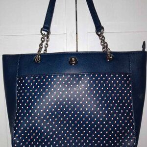 Chaps Navy Shoulder Bag